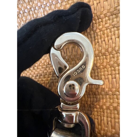 Gucci XL Bamboo Raffia Tote Bag With Gold-Tone Hardware & Leather Trim - Picture 13 of 13